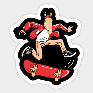 Skate Horse Sticker